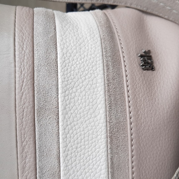 The Sak De Young Hobo bag, truffle stripe/silver, leather shoulder handbag - Picture 2 of 12